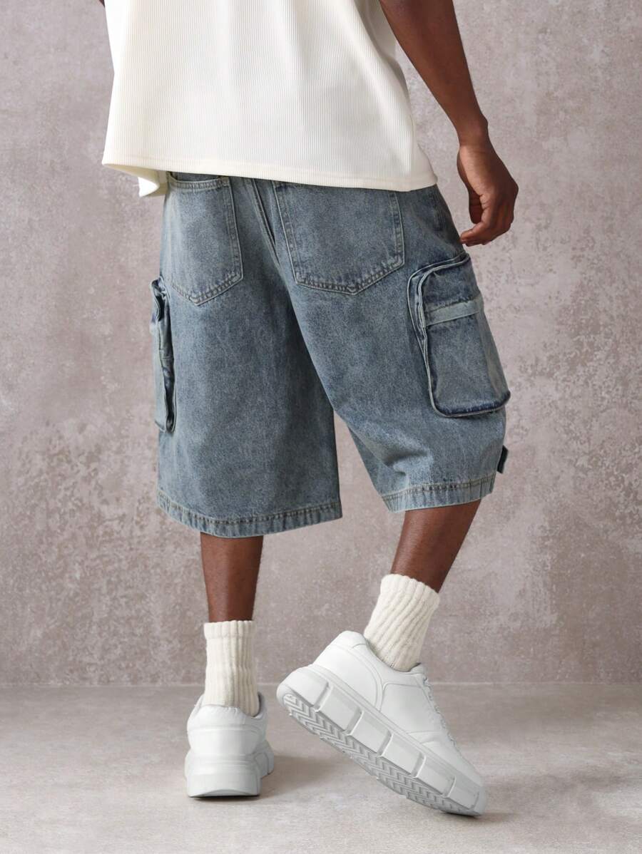 Short Pavtros Cargo Tático Denim - foto 9