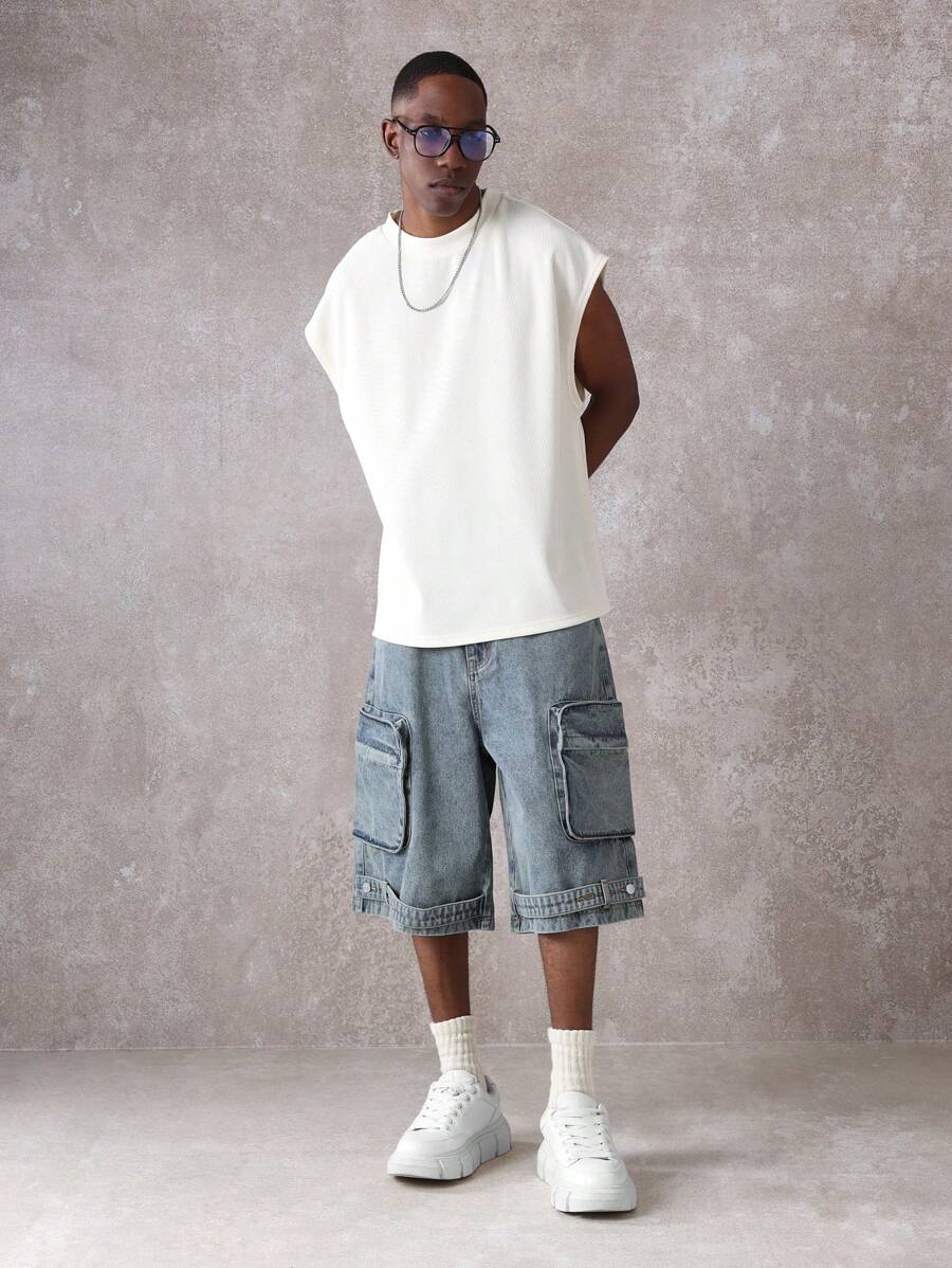 Short Pavtros Cargo Tático Denim - foto 10