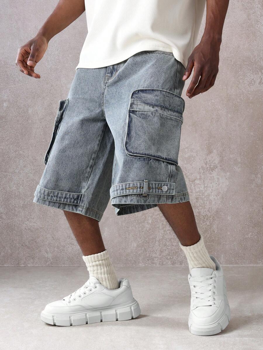 Short Pavtros Cargo Tático Denim - foto 11