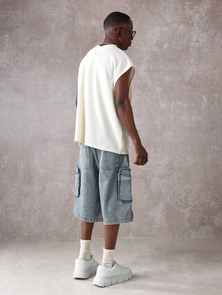 Short Pavtros Cargo Tático Denim - foto 12