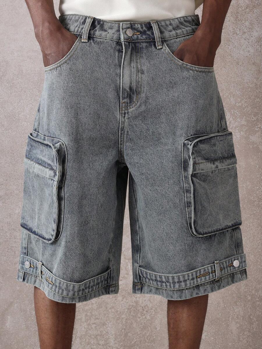 Short Pavtros Cargo Tático Denim - foto 13