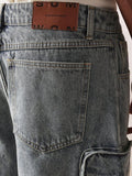 Shorts Cargo Tático Denim
