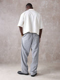 Calça Pavtros Studios Linen Pinstripe Relaxed Trousers
