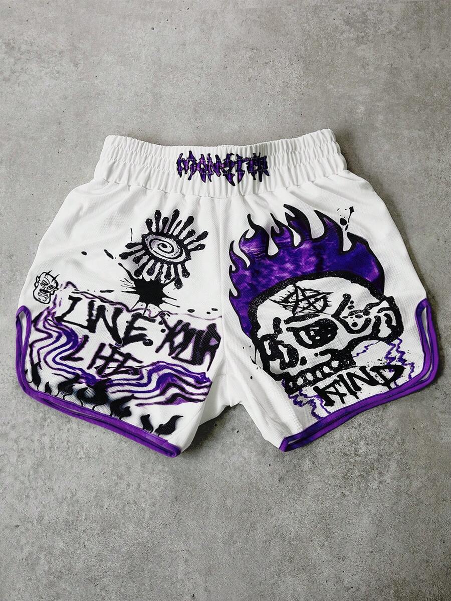 Shorts Pavtros Grafite Crânio