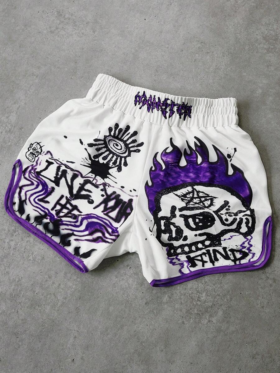 Shorts Pavtros Grafite Crânio