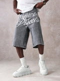 SUMWON Jort Denim com Gráfico na Frente