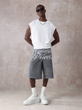 SUMWON Jort Denim com Gráfico na Frente