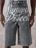SUMWON Jort Denim com Gráfico na Frente
