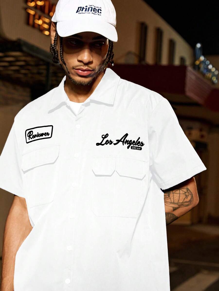 Camisa Pavtros Studios Los Angeles Workshirt — Foto 7