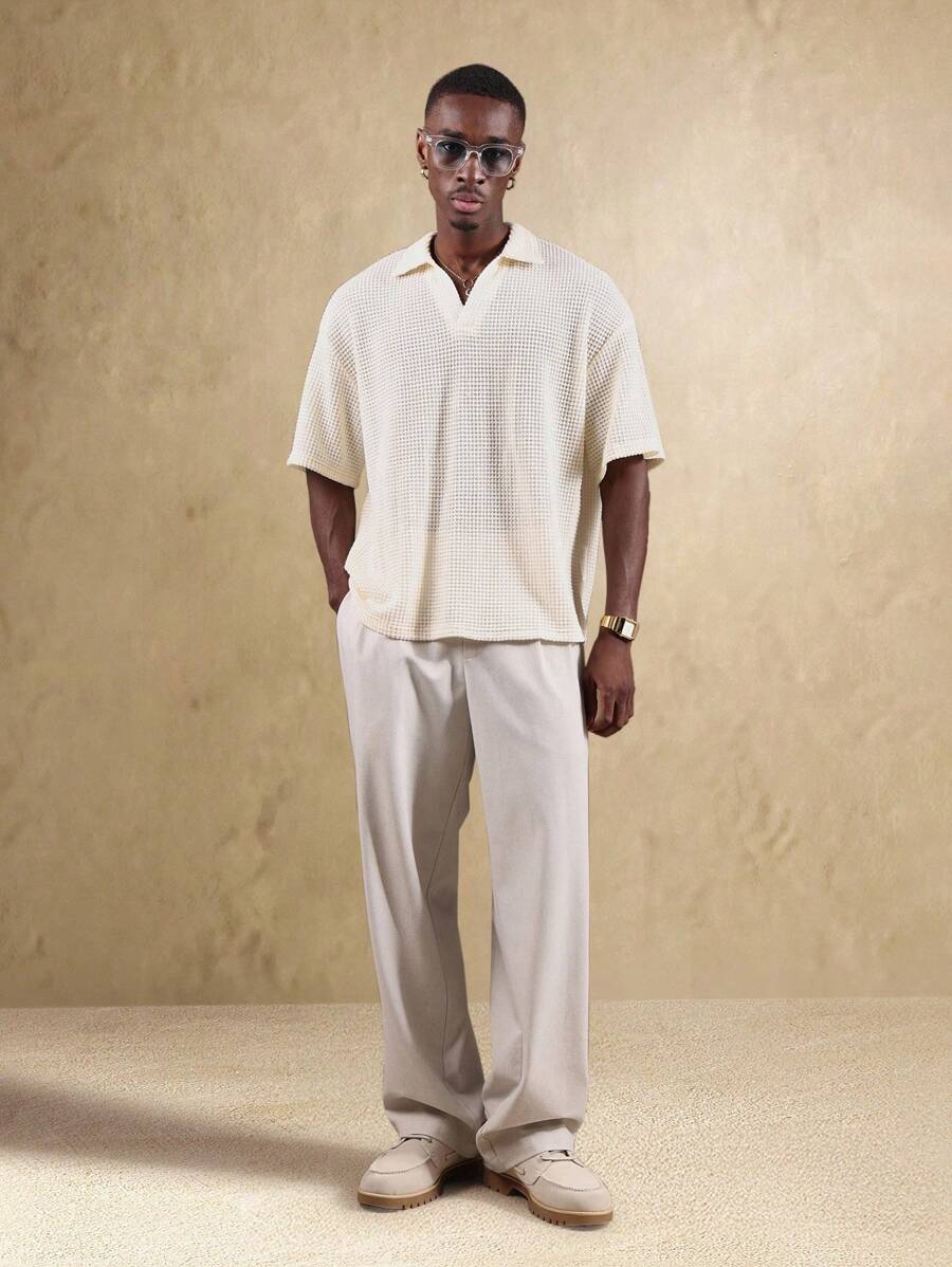 Camisa Polo Pavtros Studios Waffle Knit Polo — Foto 4