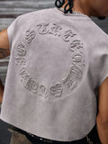 Regata Pavtros Studios Embossed Gothic Lettering Vest