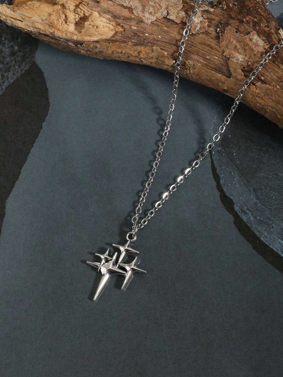 Colar Crucifixo Strass