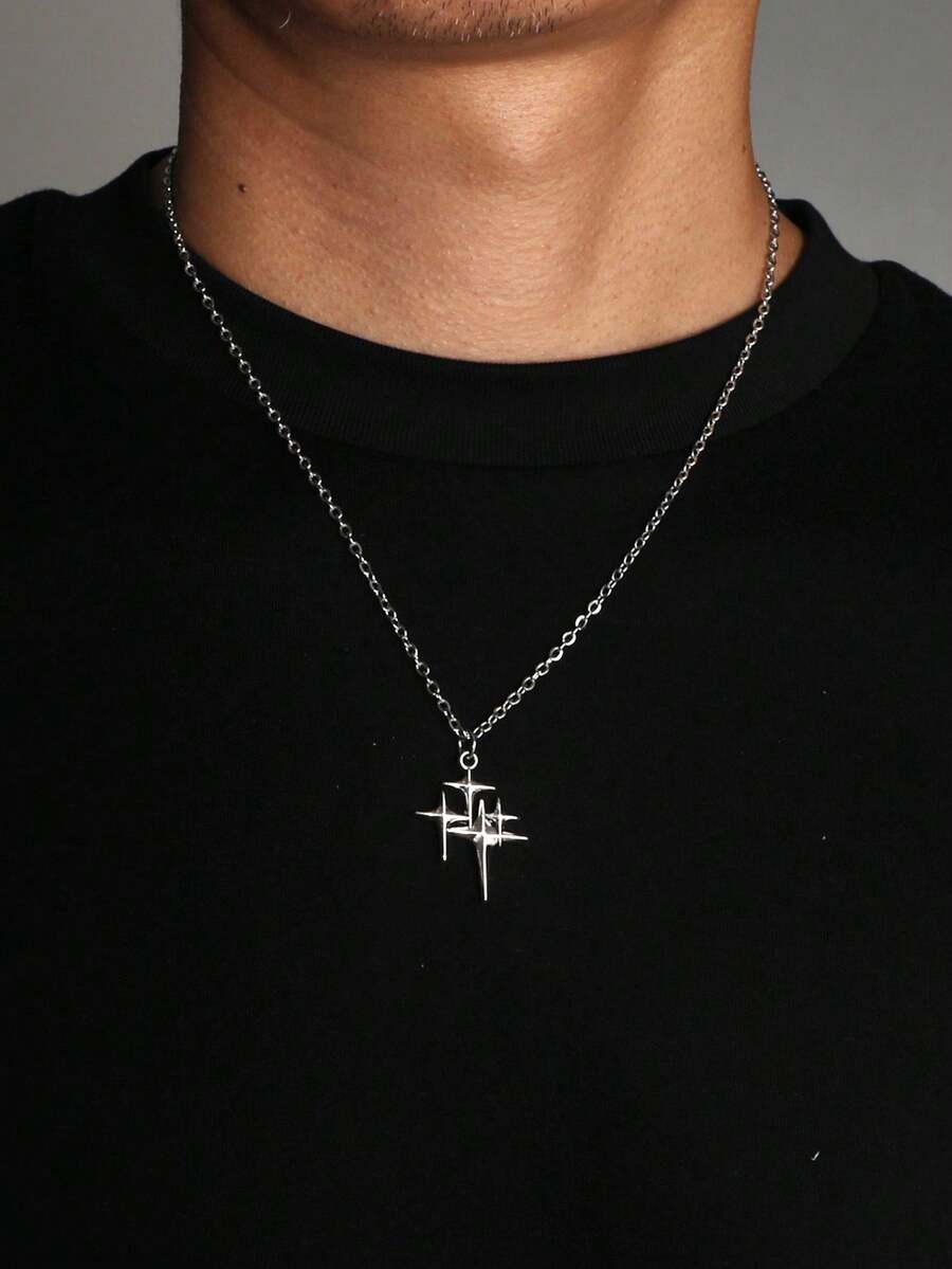 Colar Crucifixo Strass