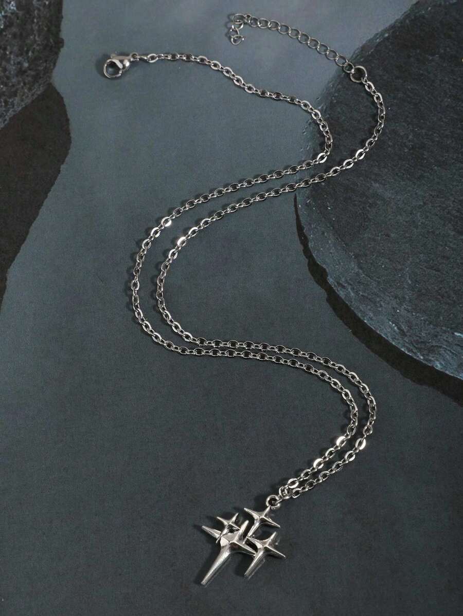 Colar Crucifixo Strass