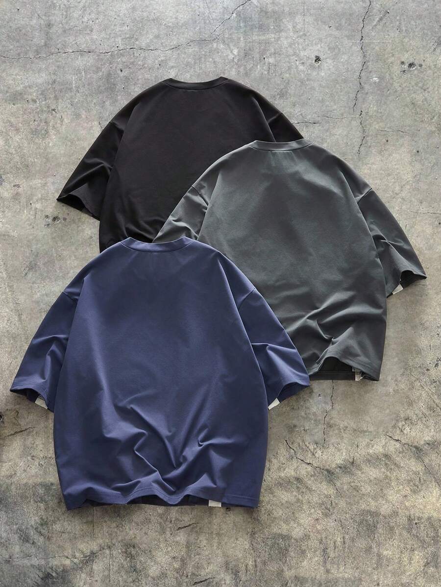Kit Pavtros Color Block 3 Camisetas