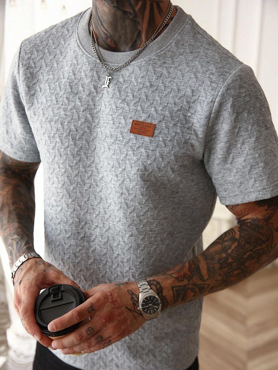 Camiseta Pavtros Jacquard Logotipo