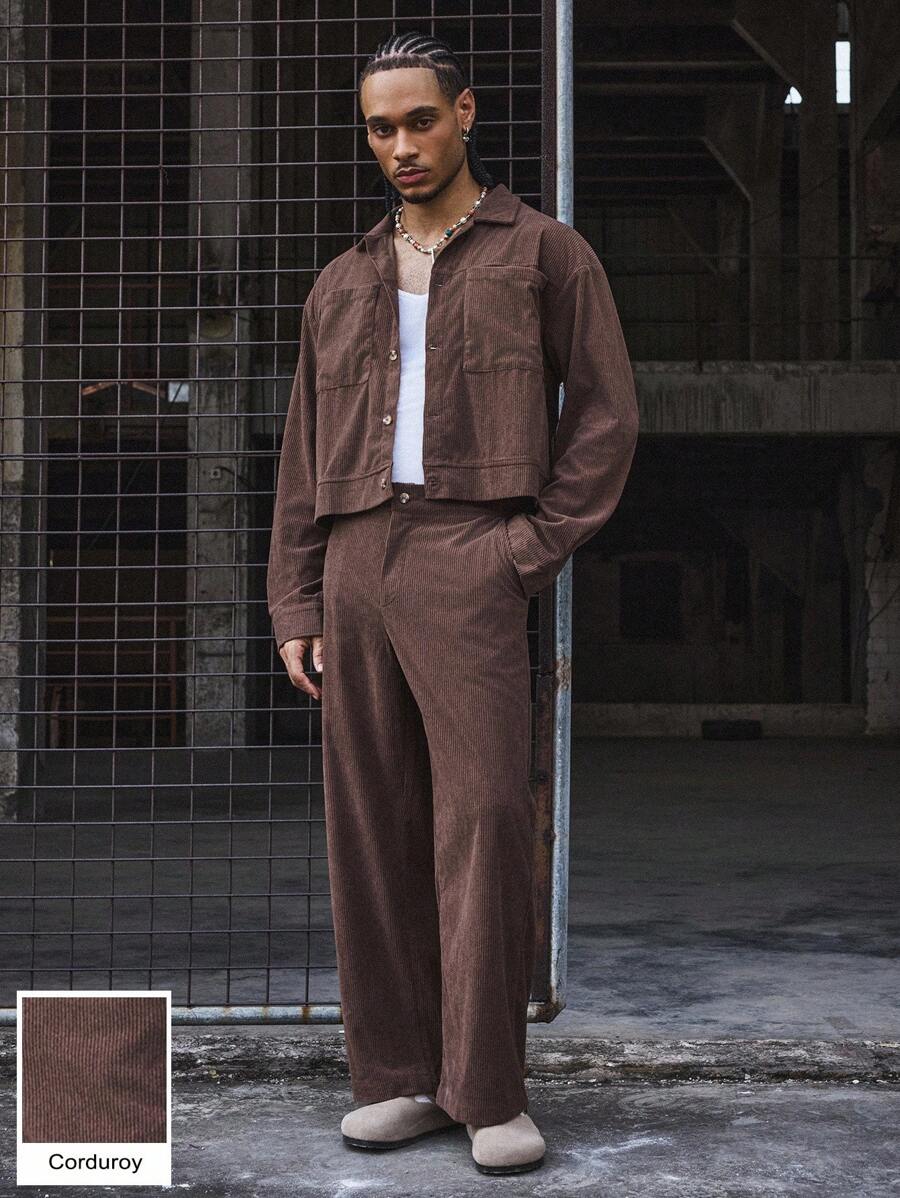 Conjunto Pavtros Studios Corduroy Overshirt Tracksuit — Foto 5