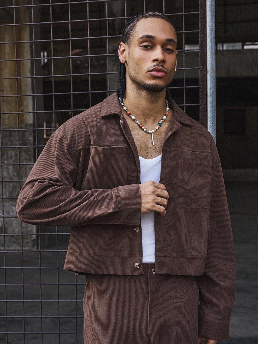 Conjunto Pavtros Studios Corduroy Overshirt Tracksuit — Foto 3