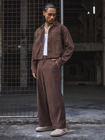 Conjunto Pavtros Studios Corduroy Overshirt Tracksuit — Foto 1