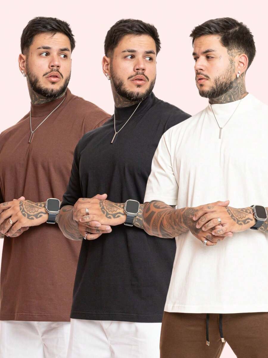Kit Pavtros Oversized Trap 3 Camisetas