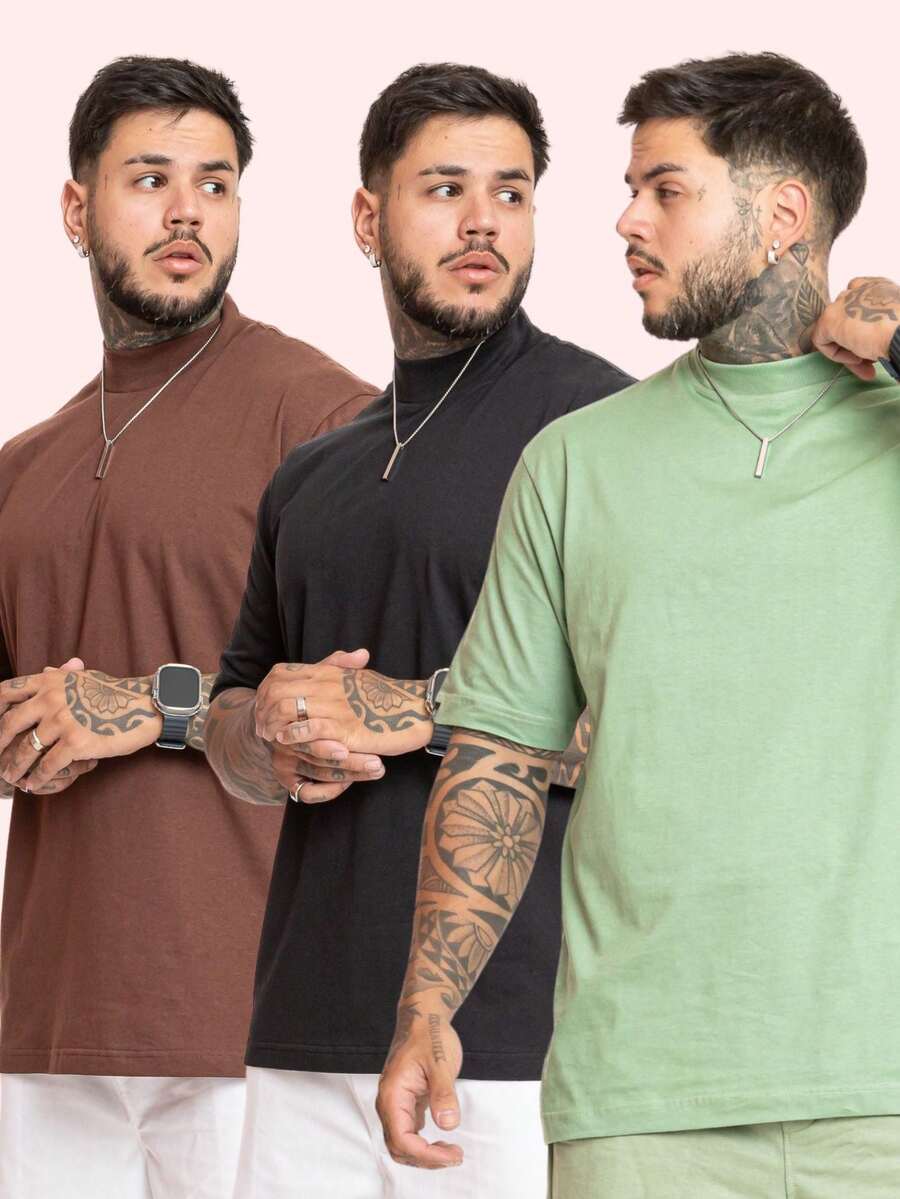 Kit Pavtros Oversized Trap 3 Camisetas
