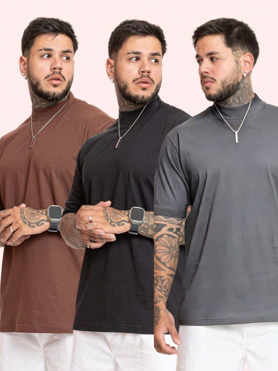 Kit Pavtros Oversized Trap 3 Camisetas