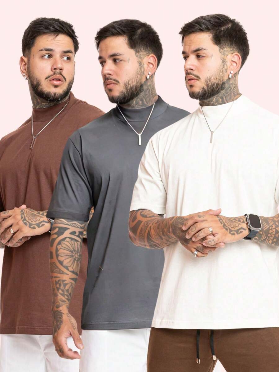Kit Pavtros Oversized Trap 3 Camisetas