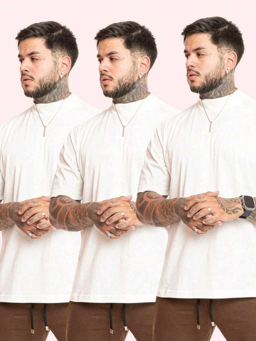 Kit Pavtros Oversized Trap 3 Camisetas
