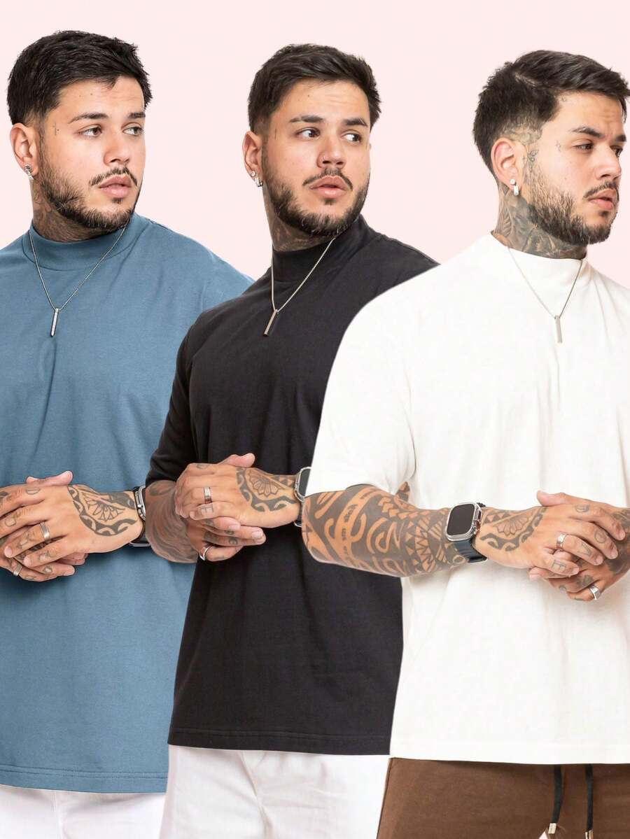 Kit Pavtros Oversized Trap 3 Camisetas