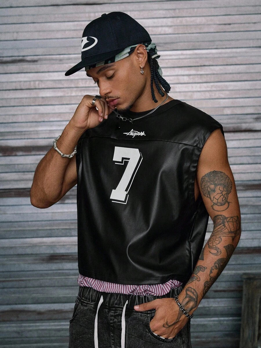 Regata Pavtros Studios Leather Football Jersey Vest — Foto 4