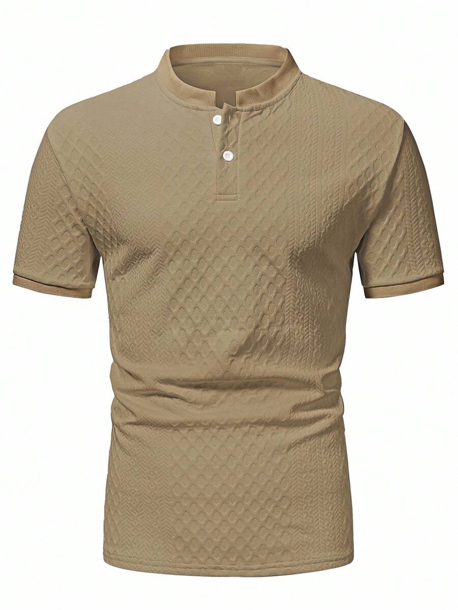 Camiseta Pavtros Henley Diamond Texture