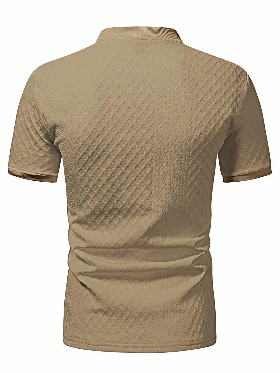 Camiseta Pavtros Henley Diamond Texture