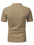 Camiseta Henley Diamond Texture