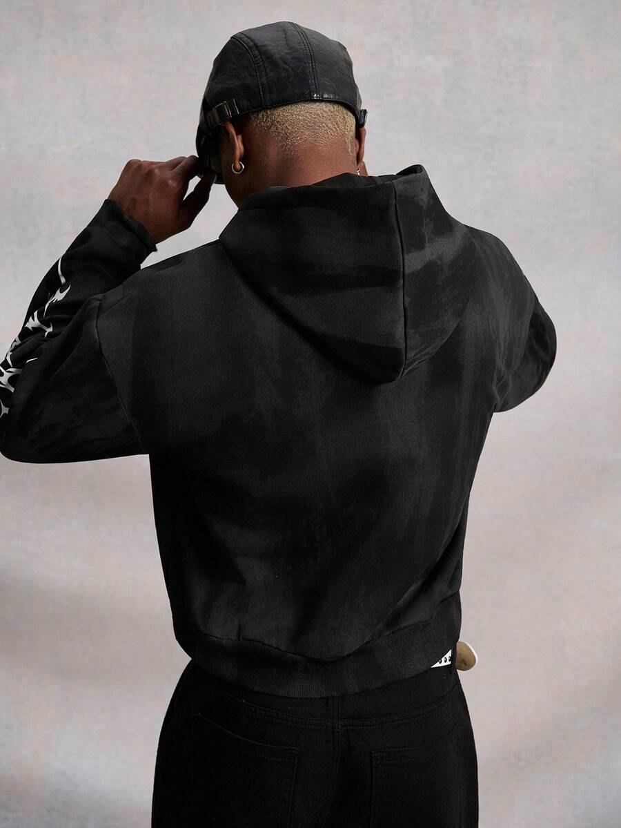 Moletom Pavtros Gótico Chama Oversized