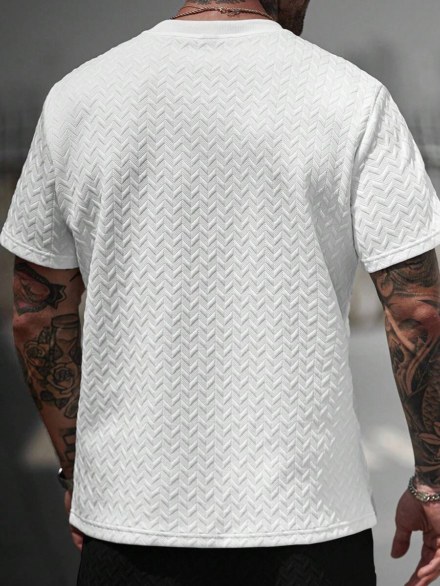 Camiseta Masculina Jacquard — Pavtros