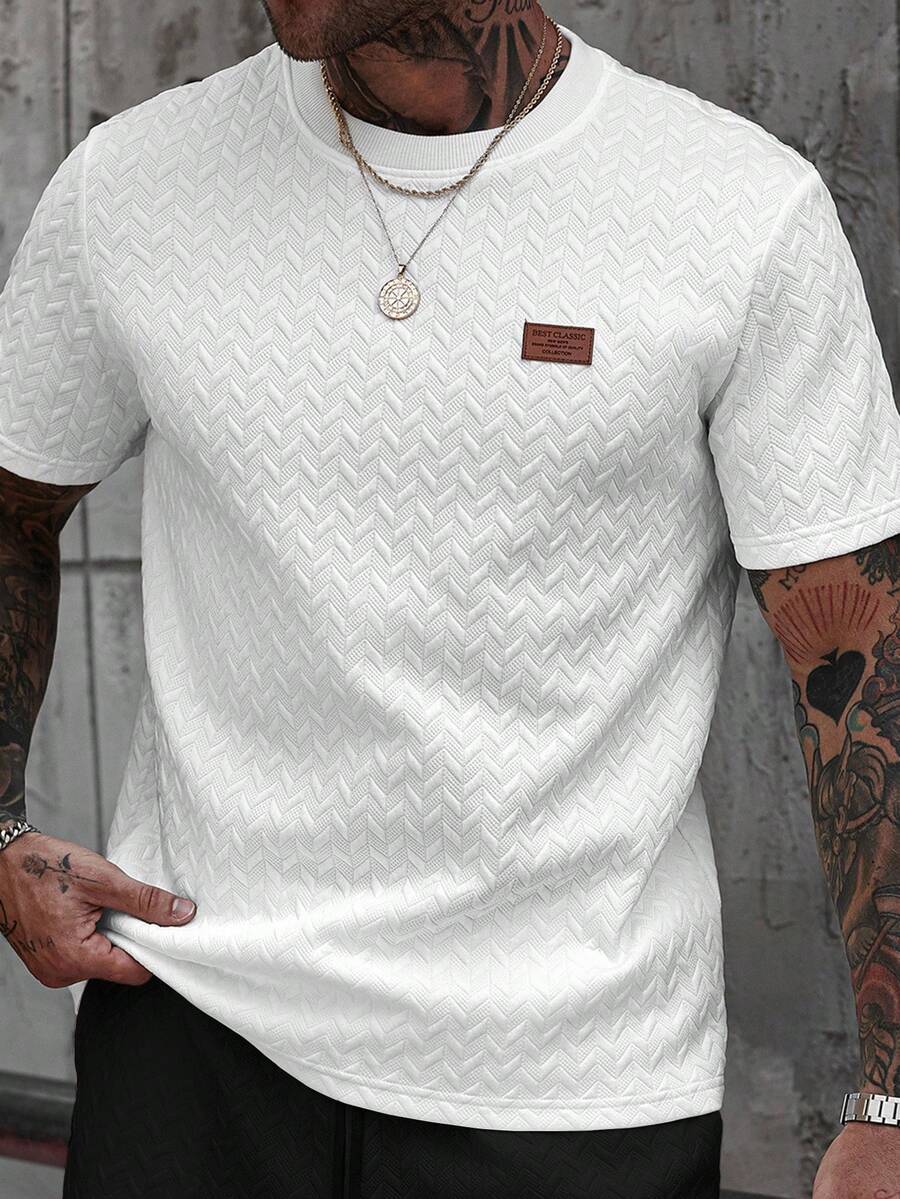 Camiseta Pavtros Jacquard Logotipo