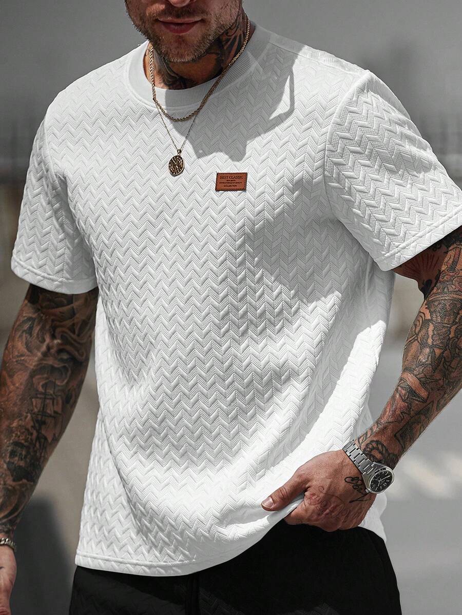 Camiseta Pavtros Jacquard Logotipo