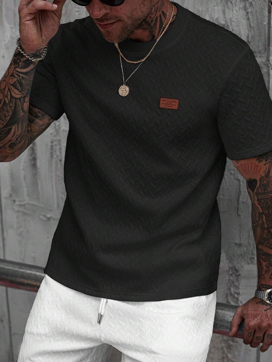 Camiseta Pavtros Jacquard Logotipo