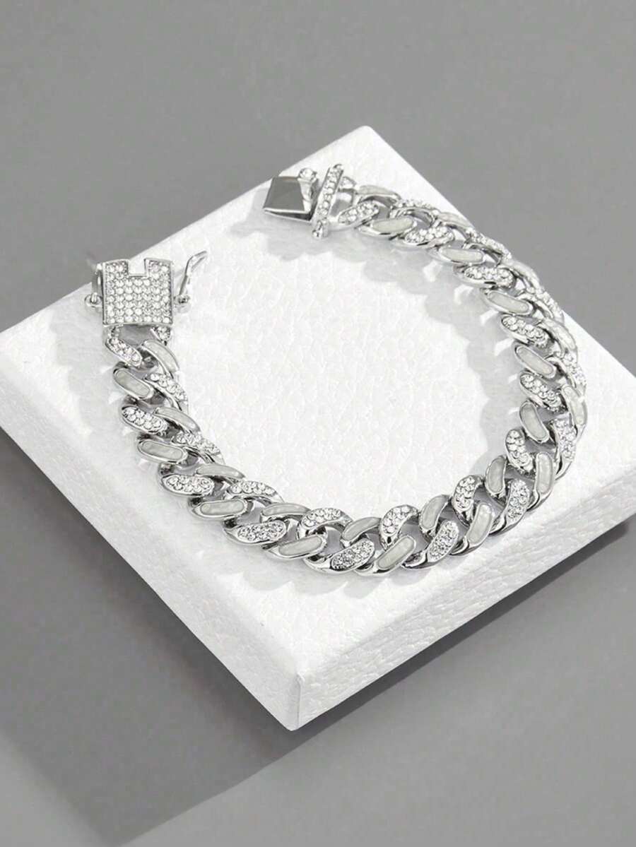 Conjunto Colar e Pulseira Diamond Cuban