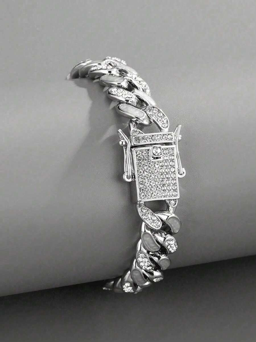 Conjunto Colar e Pulseira Diamond Cuban