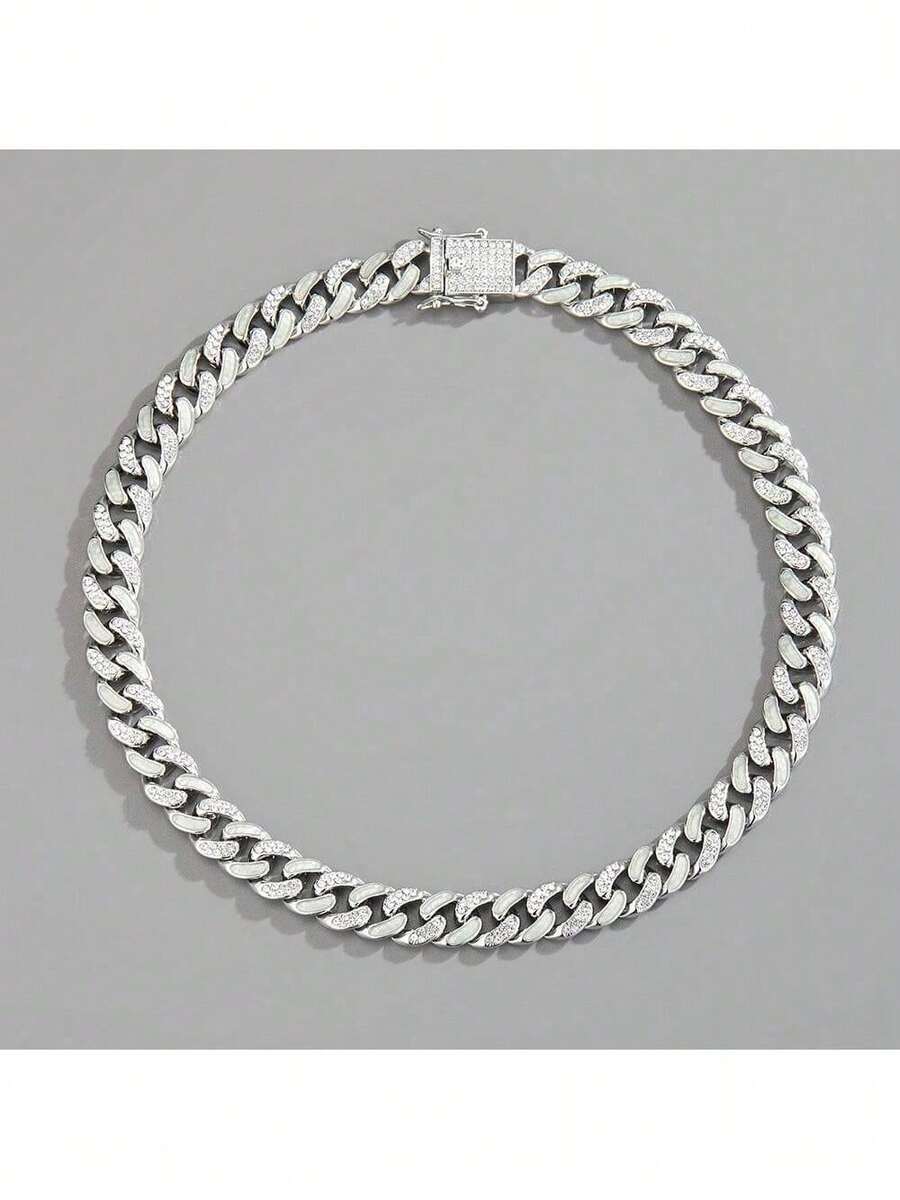 Conjunto Colar e Pulseira Diamond Cuban