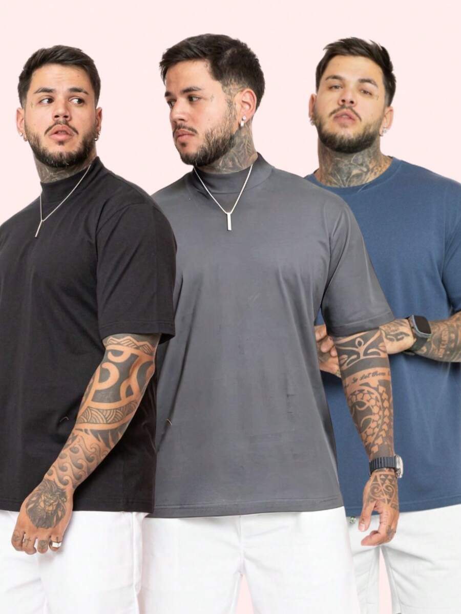 Kit Pavtros Oversized Trap 3 Camisetas