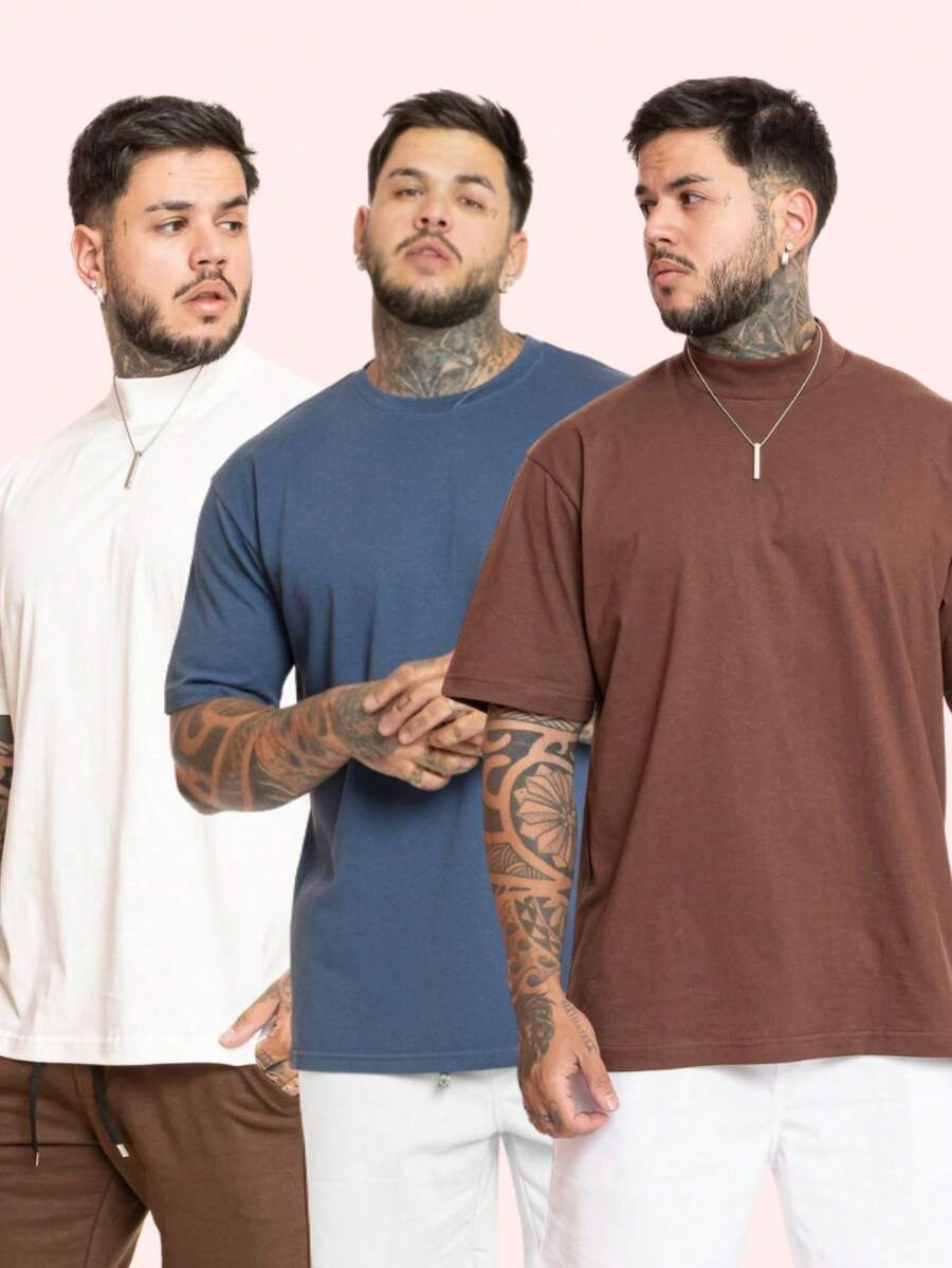 Kit Pavtros Oversized Trap 3 Camisetas