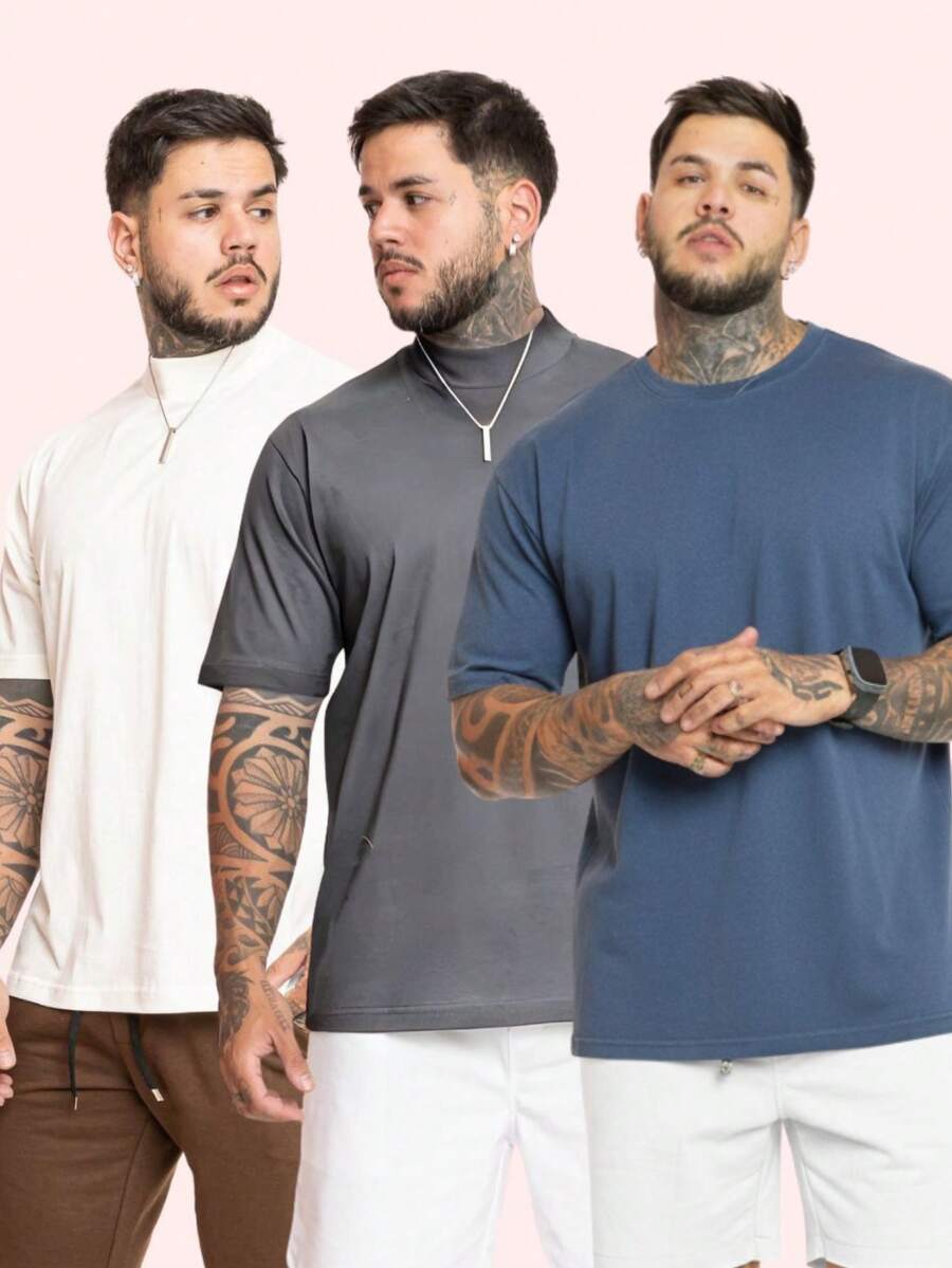 Kit Pavtros Oversized Trap 3 Camisetas