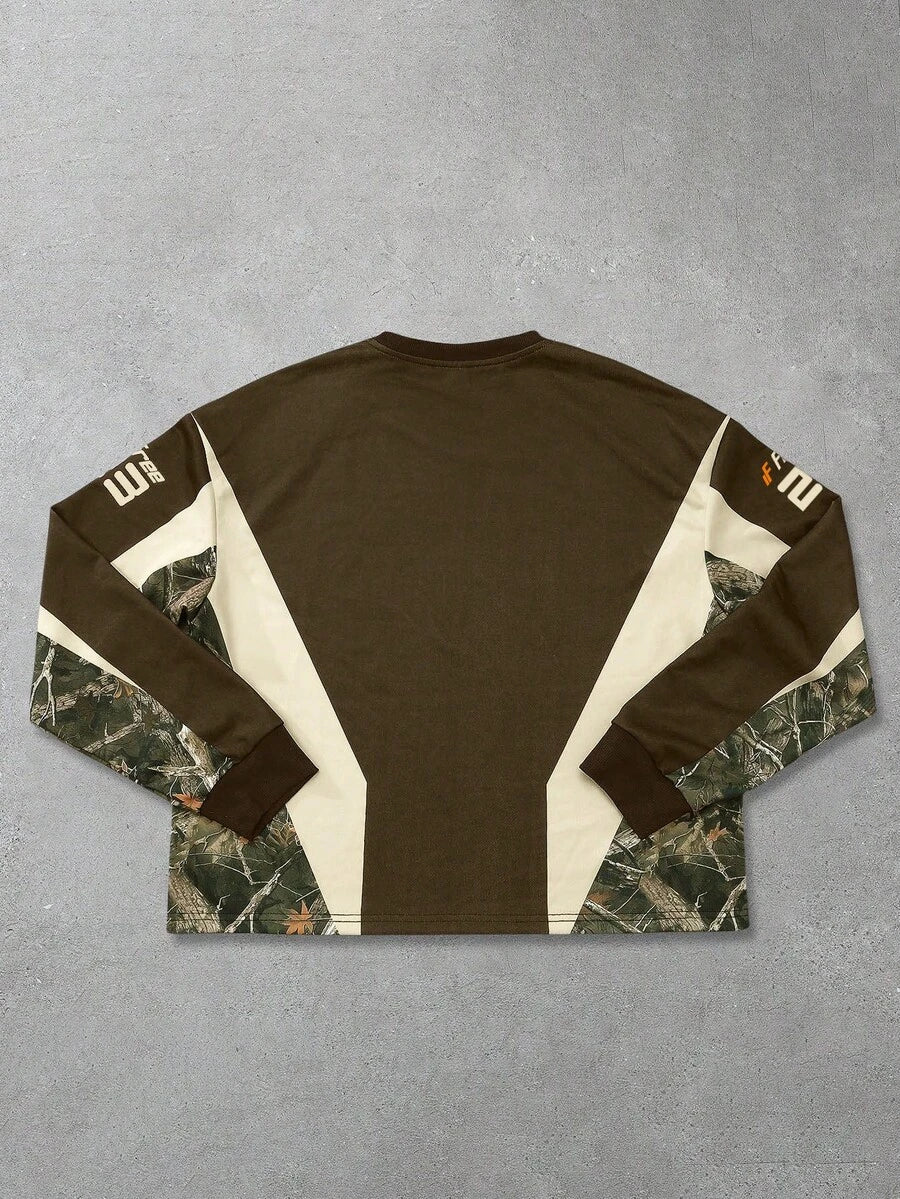 Moletom Masculino Camuflado Colorblock — Pavtros