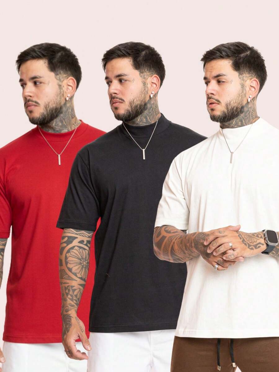 Kit Pavtros Oversized Trap 3 Camisetas