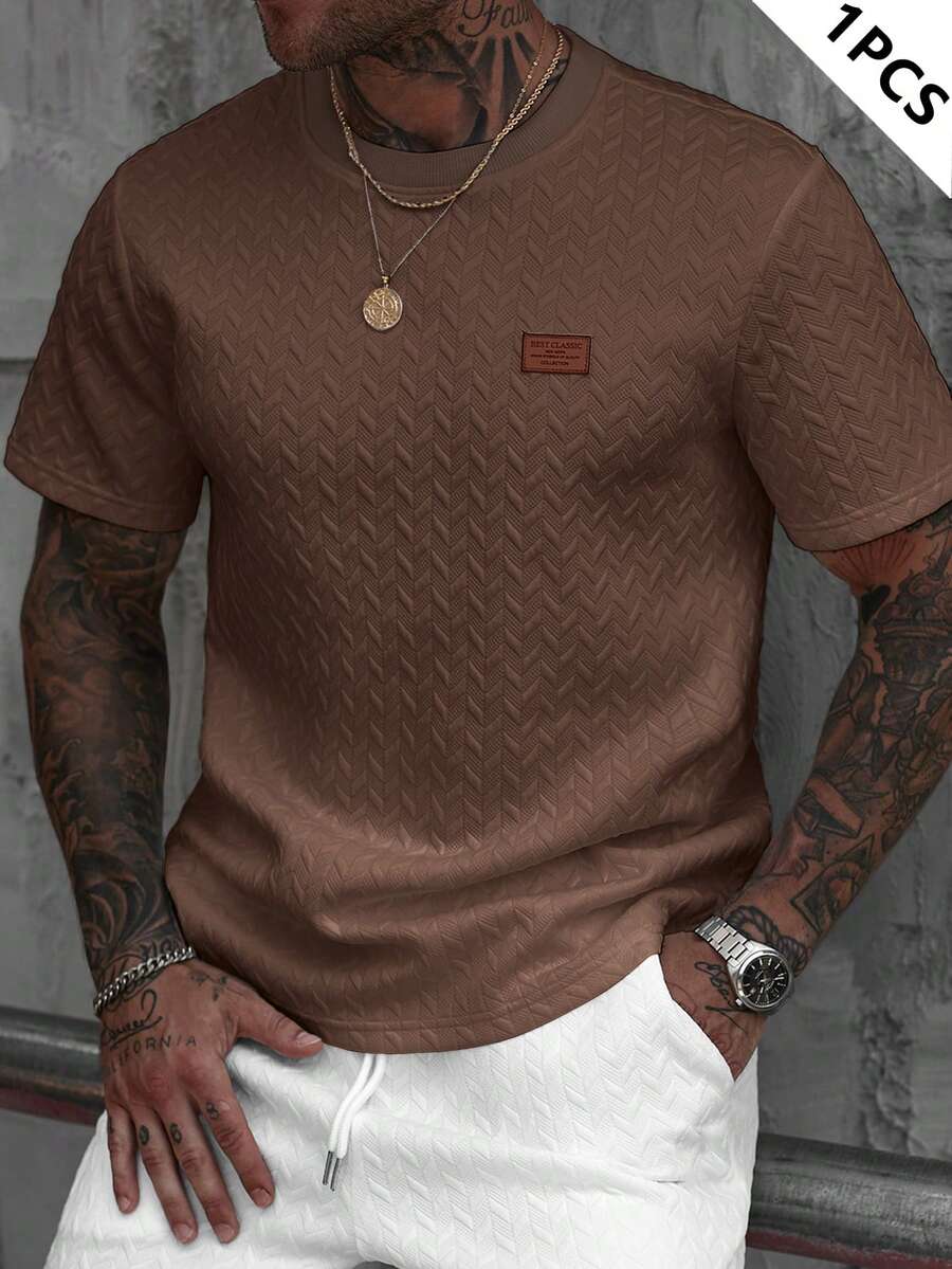 Camiseta Pavtros Jacquard Logotipo