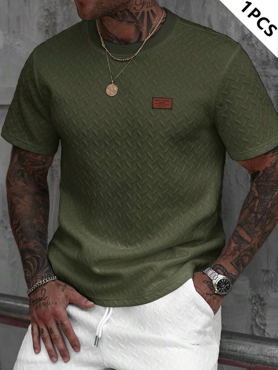 Camiseta Pavtros Jacquard Logotipo