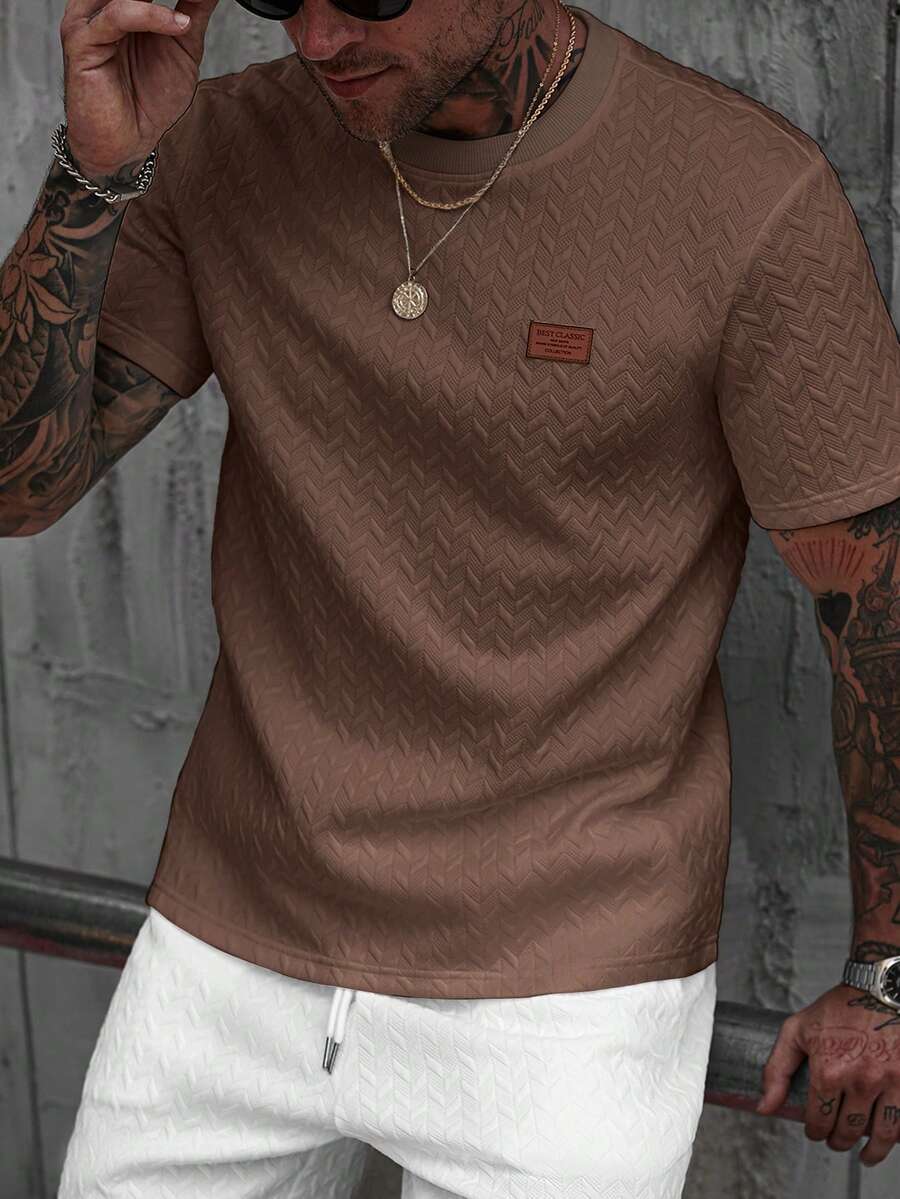 Camiseta Pavtros Jacquard Logotipo