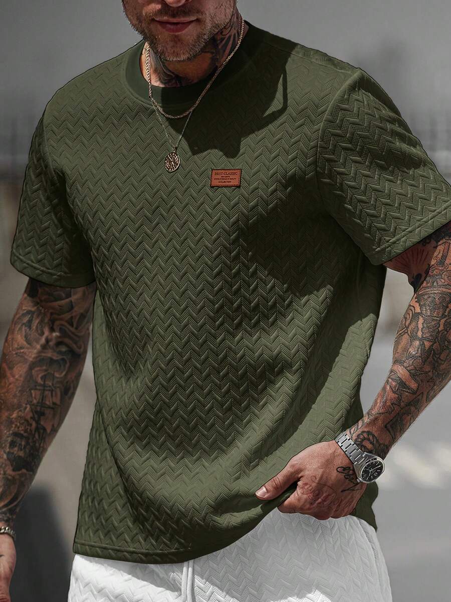Camiseta Pavtros Jacquard Logotipo